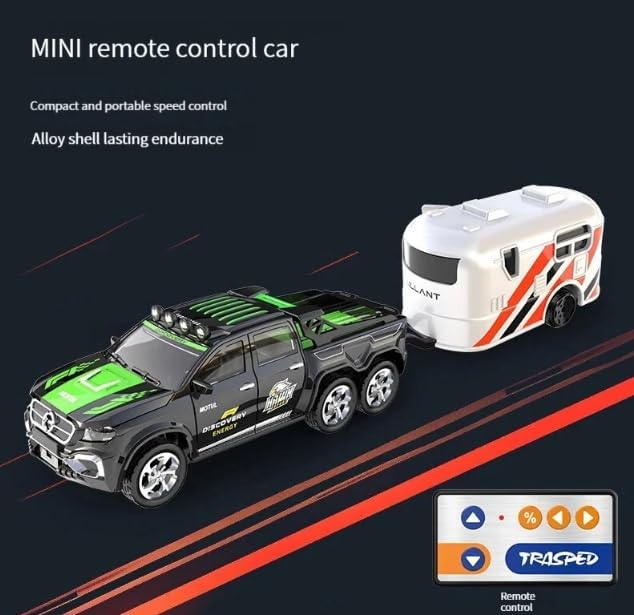 Off-Road RC Car – 1:64 Scale Remote Control Truck with LED Lights