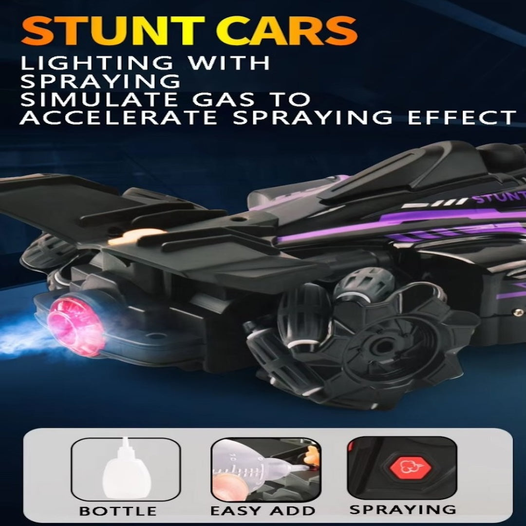 Transforming RC Stunt Car – Double-Sided Roll, Watch & Gesture Remote