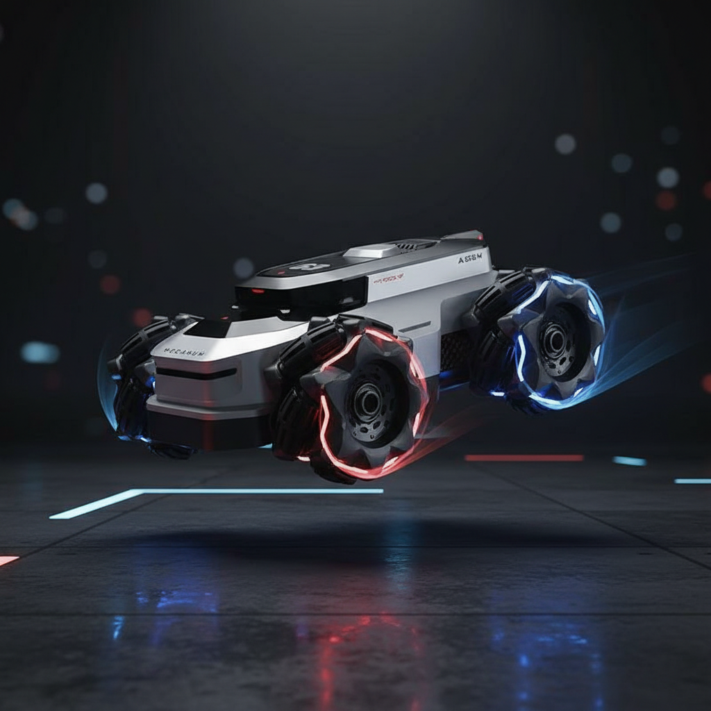 Nerv Mini Amphibious RC Stunt Car – 360° Spin Remote Control Truck for Land & Water