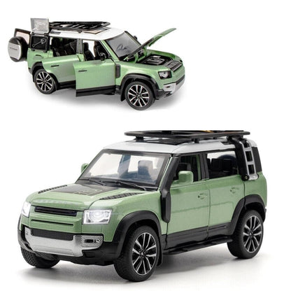 Defender 1:32 Pull-Back Metal Car – Lights, Music &amp; Opening Doors