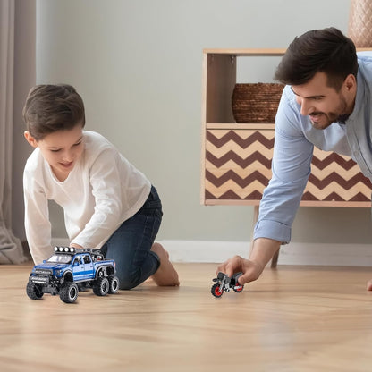 1:24 Die-Cast Pickup Truck – Pull Back, Lights &amp; Sound