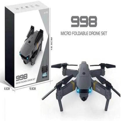 998 Pro Max Drone – Dual 4K Camera, Foldable, 20 Min Flight by Flycast