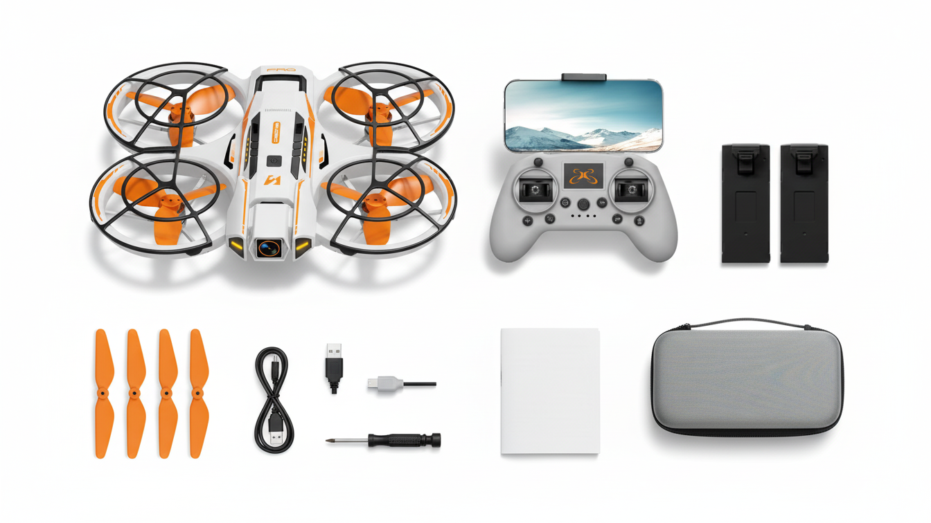 A21 PRO Drone – Screen Controller, Airdrop System, Obstacle Avoidance