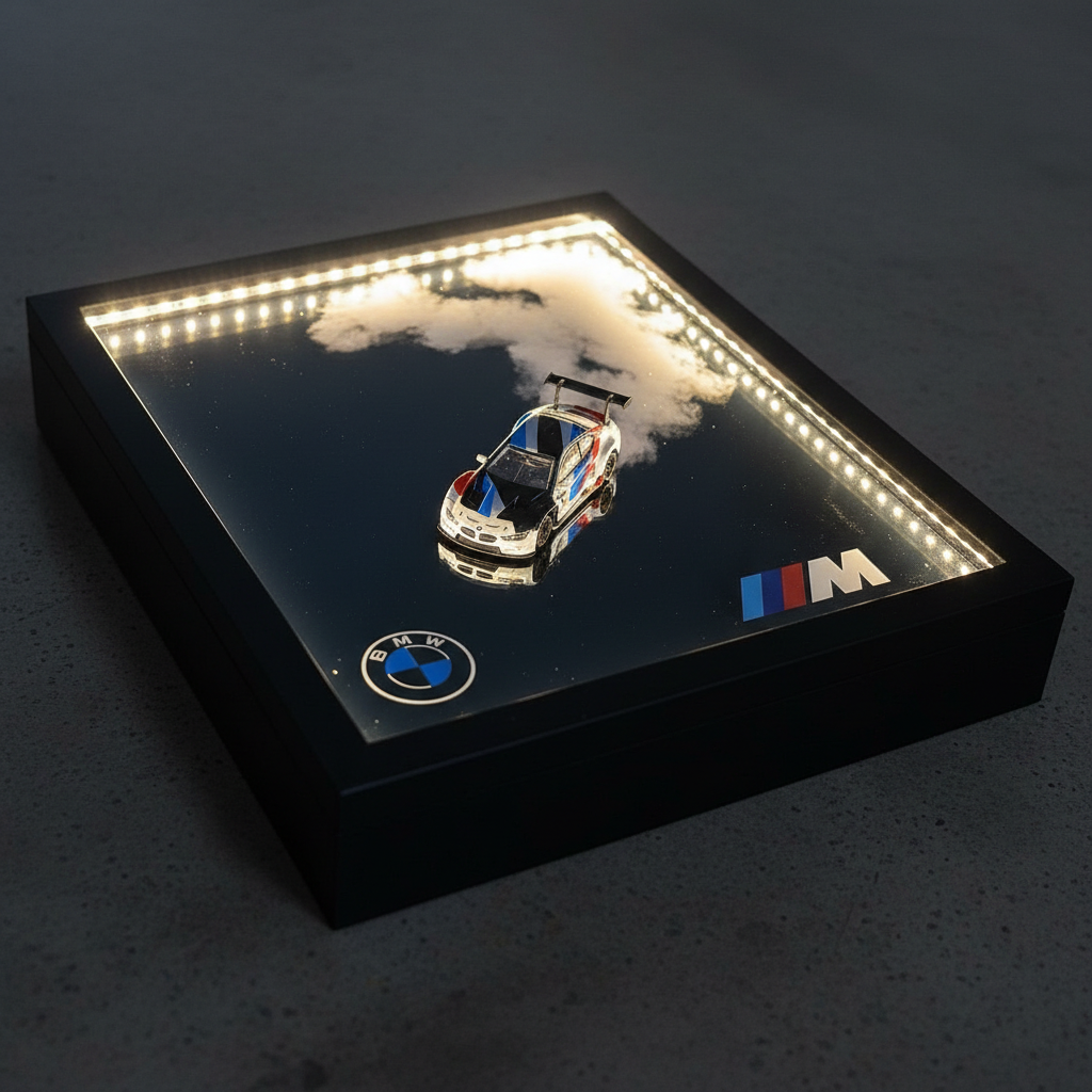 BMW M Drift 3D Smoke LED Frame
