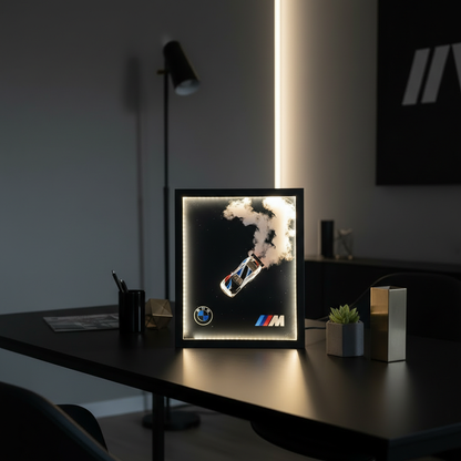 BMW M Drift 3D Smoke LED Frame