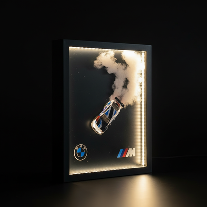 BMW M Drift 3D Smoke LED Frame