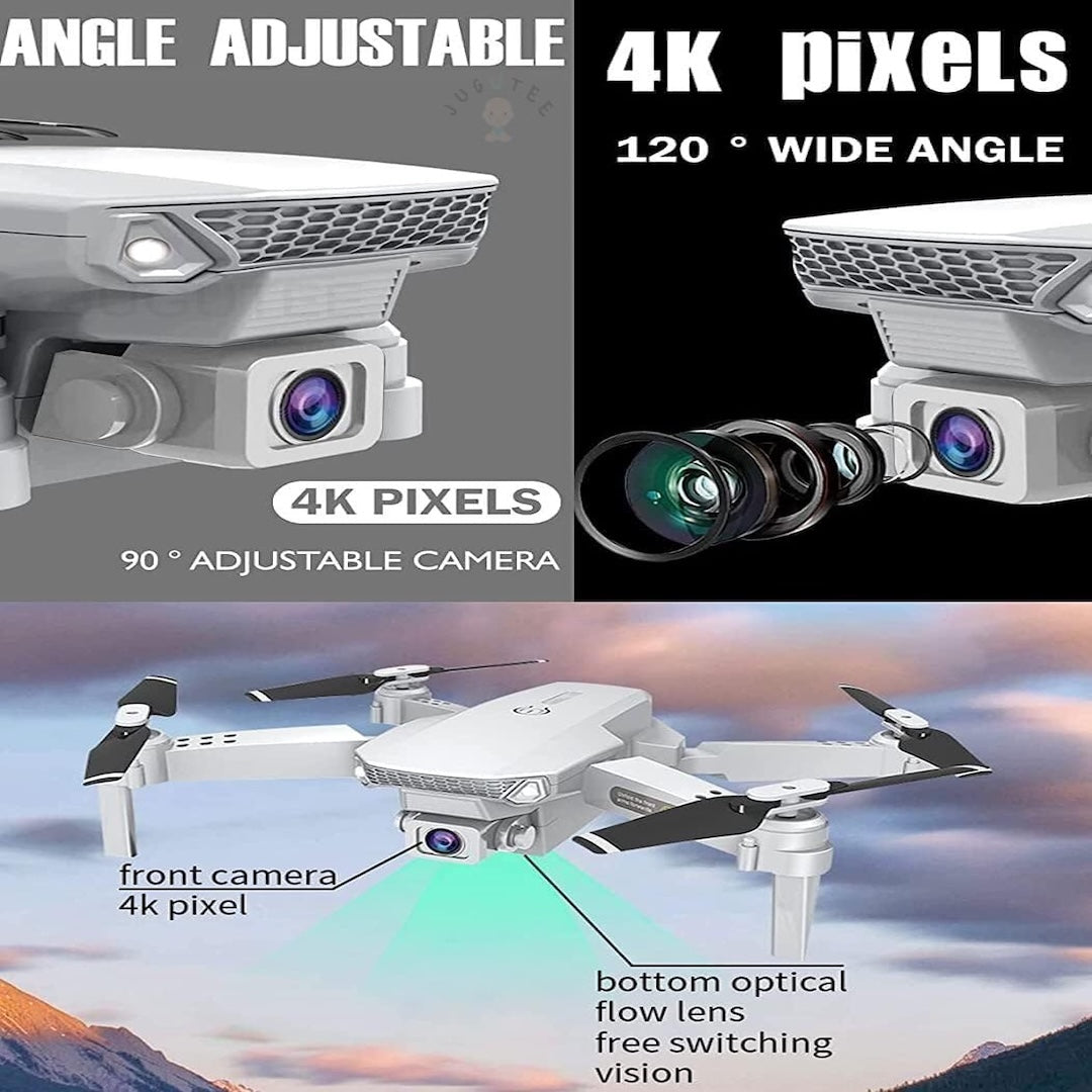 E88 Pro Drone – Dual HD Cameras, Optical Flow, 150m Range, Foldable