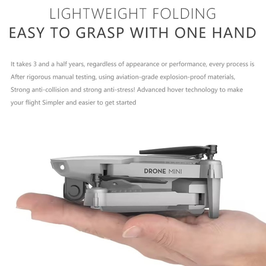 E88 Pro Drone – Dual HD Cameras, Optical Flow, 150m Range, Foldable