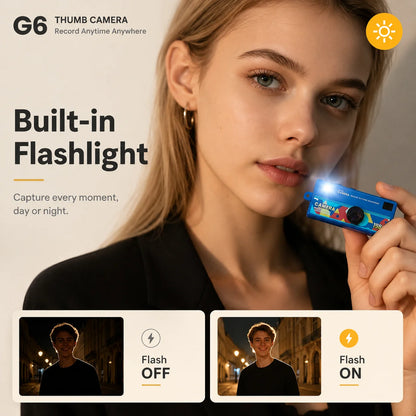 TheNerv™ Rewind | Mini Thumb Camera — 1080p Retro Keychain Cam