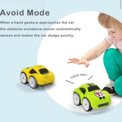 Nerv Mini Smart Gesture Control RC Car – 2.4G Remote, Line Following &amp; Obstacle Avoidance Toy
