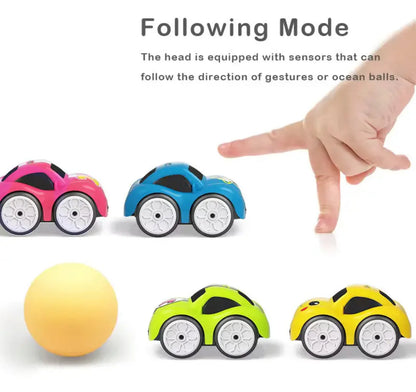 Nerv Mini Smart Gesture Control RC Car – 2.4G Remote, Line Following &amp; Obstacle Avoidance Toy