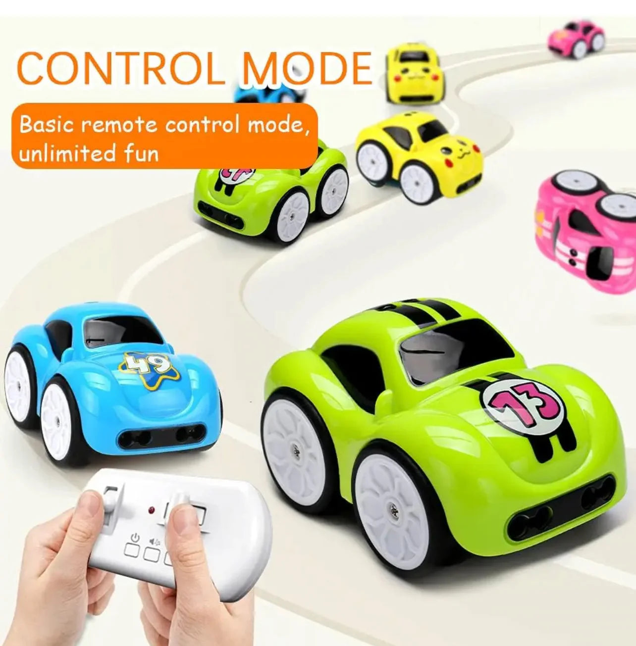 Nerv Mini Smart Gesture Control RC Car – 2.4G Remote, Line Following &amp; Obstacle Avoidance Toy