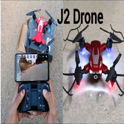 J2 Foldable Dual Camera Drone – 1080p, Obstacle Avoidance, Double Battery