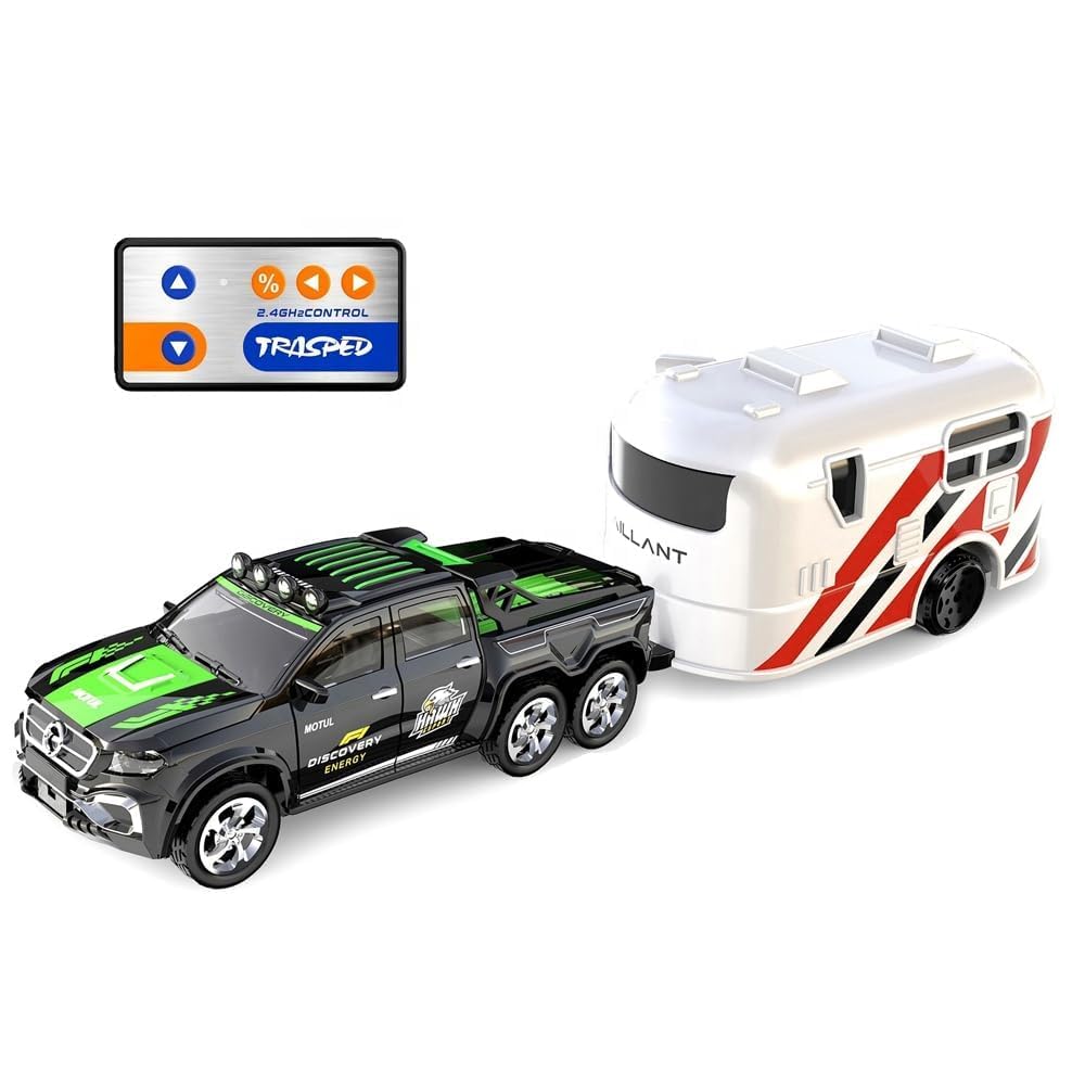 Off-Road RC Car – 1:64 Scale Remote Control Truck with LED Lights