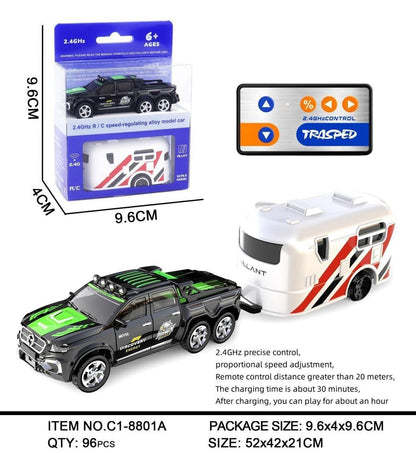 Off-Road RC Car – 1:64 Scale Remote Control Truck with LED Lights