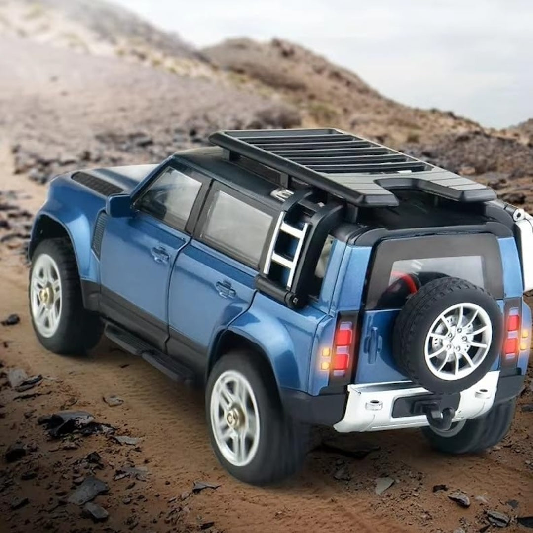 RC Defender Car – LED Lights, Smoke Exhaust, High-Speed