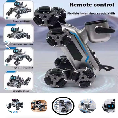 8-Wheel RC Stunt Robot Dog