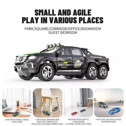 Off-Road RC Car – 1:64 Scale Remote Control Truck with LED Lights