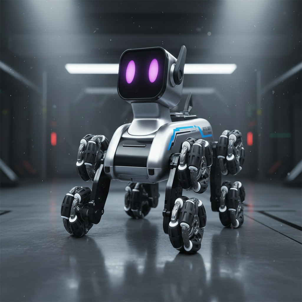 8-Wheel RC Stunt Robot Dog