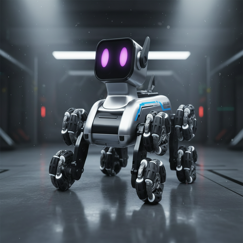 8-Wheel RC Stunt Robot Dog