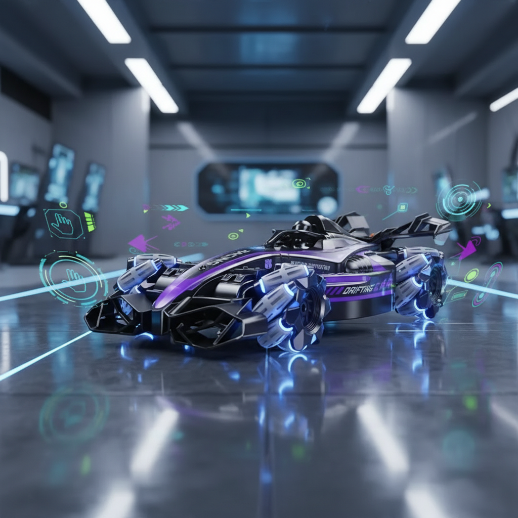 Transforming RC Stunt Car – Double-Sided Roll, Watch &amp; Gesture Remote