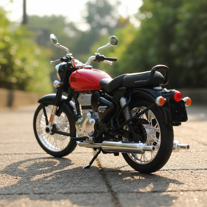 1:15 Classic 350 Bullet Bike Replica – Pull-Back, Custom Tanks, Metal Look