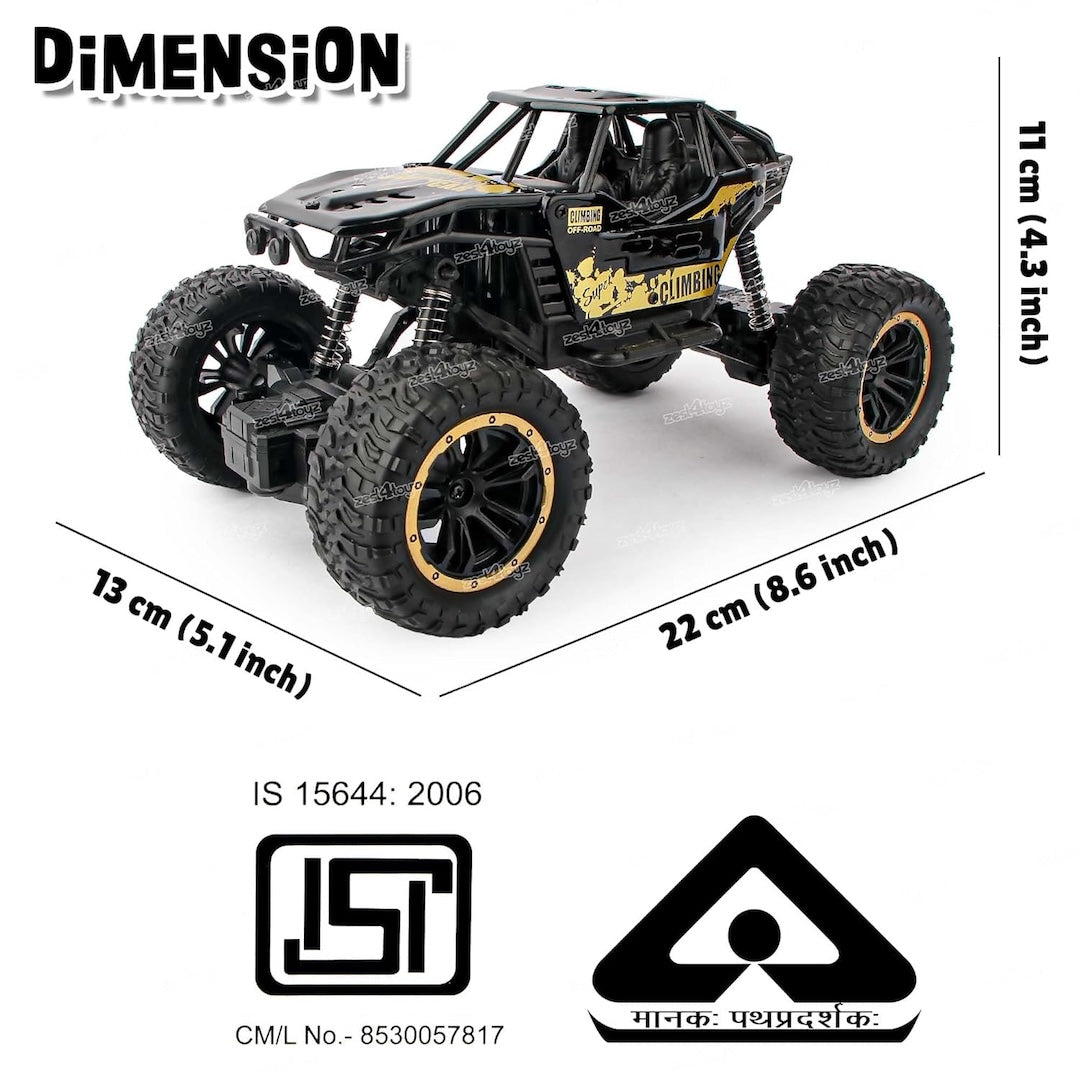 Spray RC Monster Truck – LED Lights, 2WD, Rechargeable
