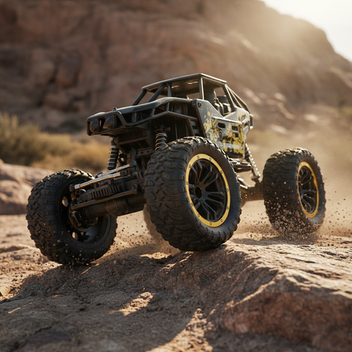 Spray RC Monster Truck – LED Lights, 2WD, Rechargeable