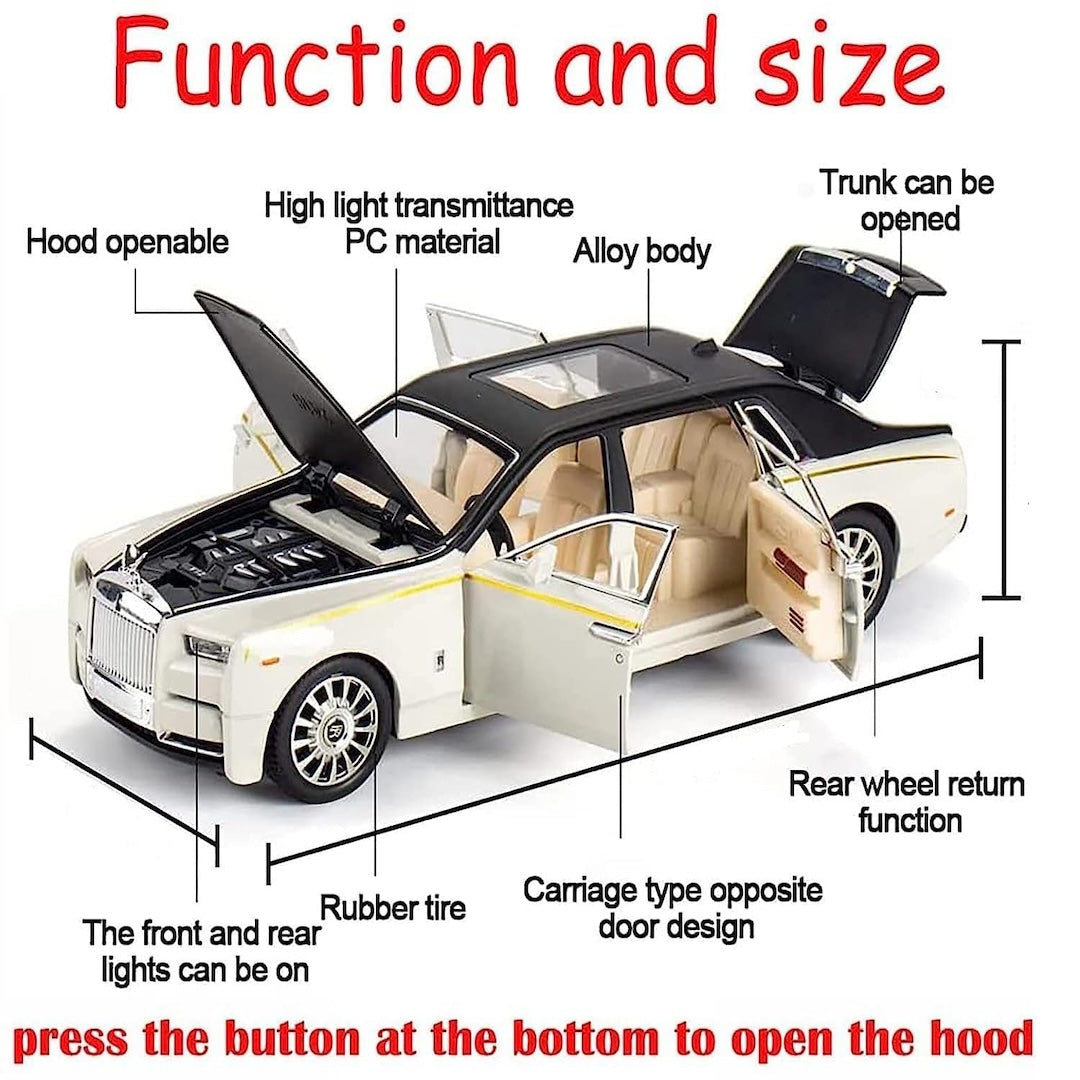 Rolls Royce Phantom Car Model – Lights &amp; Sound, Opening Doors
