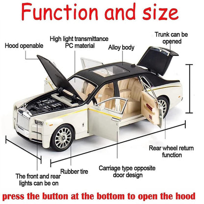 Rolls Royce Phantom Car Model – Lights &amp; Sound, Opening Doors