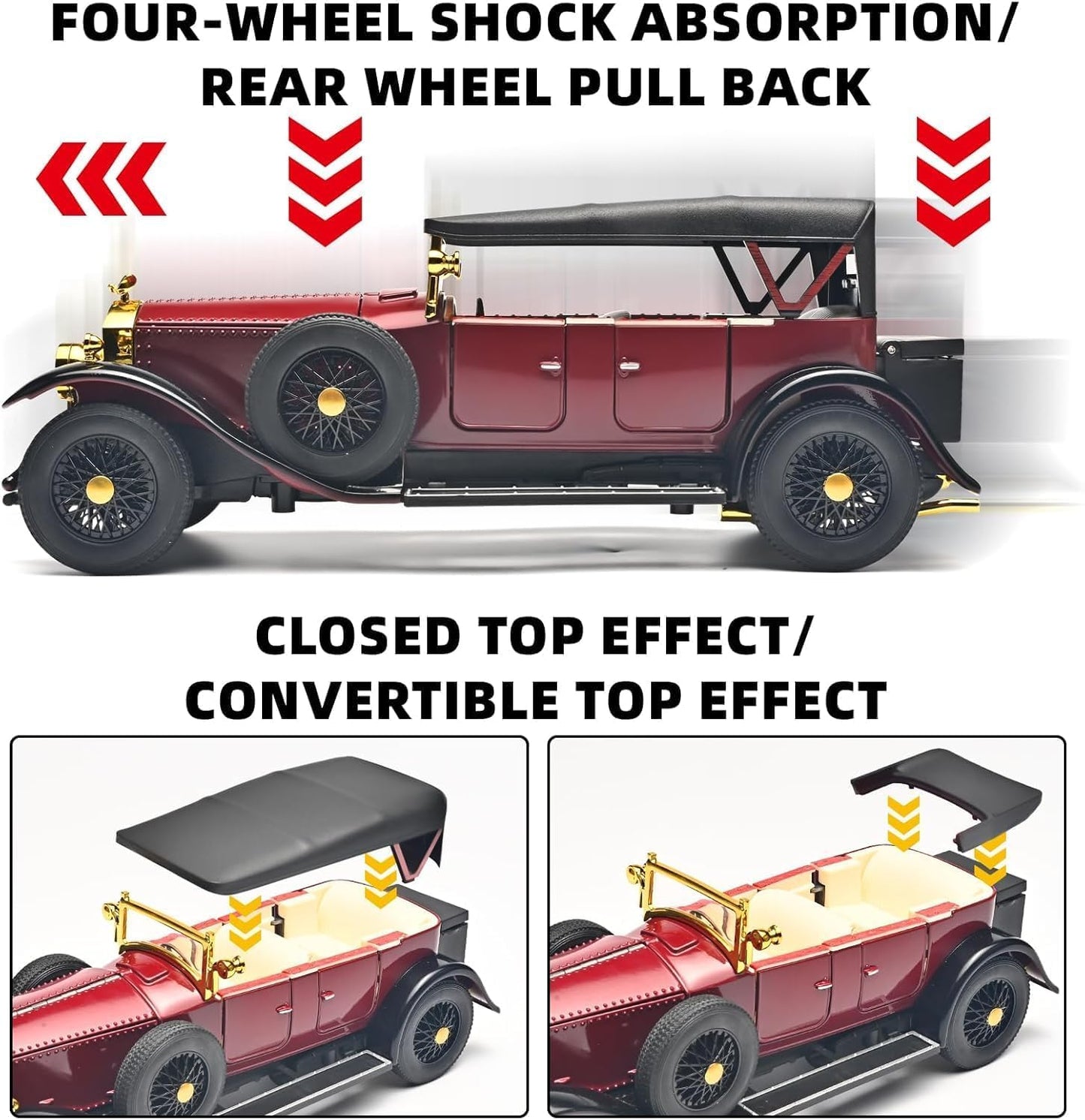 Nerv Rolls Royce Phantom Generation (1925) 1:24 Vintage Diecast Scale Model Car