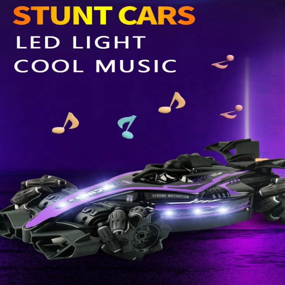 Transforming RC Stunt Car – Double-Sided Roll, Watch &amp; Gesture Remote