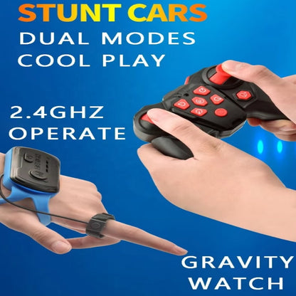 Transforming RC Stunt Car – Double-Sided Roll, Watch &amp; Gesture Remote