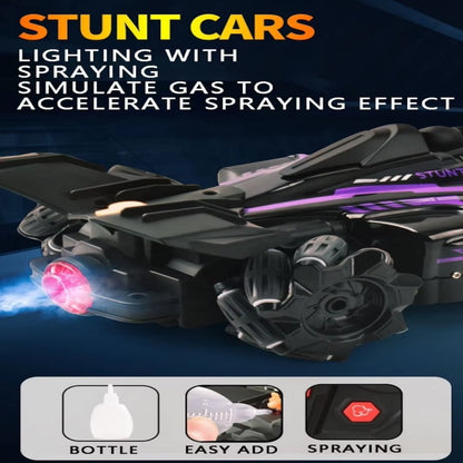 Transforming RC Stunt Car – Double-Sided Roll, Watch &amp; Gesture Remote