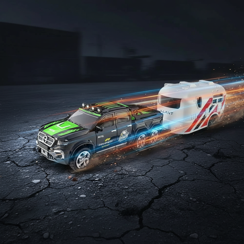 Off-Road RC Car – 1:64 Scale Remote Control Truck with LED Lights