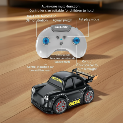 Nerv Magic Car – Interactive Sensor Toy with Follow &amp; Escape Modes, LED Lights &amp; USB Rechargeable