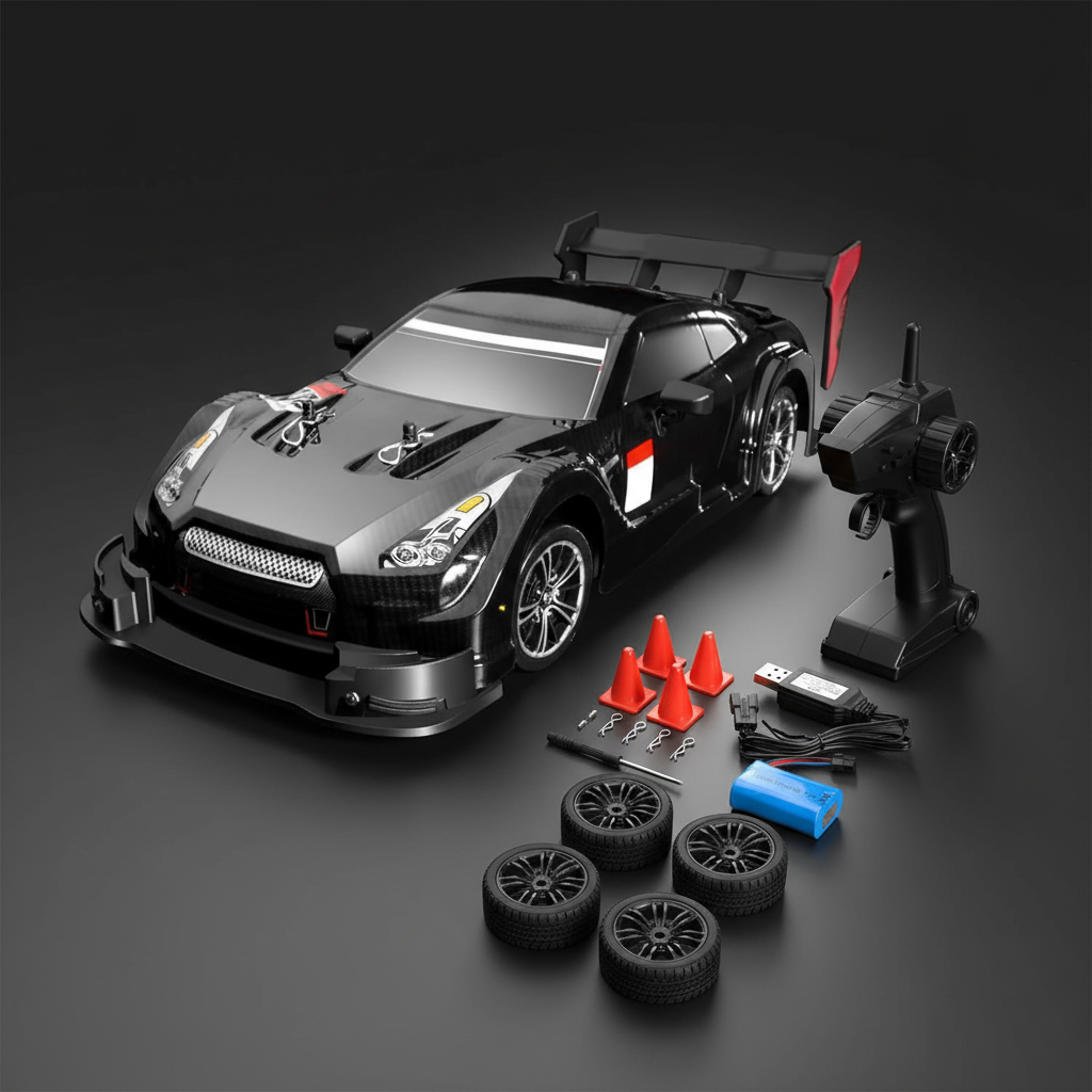 Nerv High-Speed RC Drift Car – 2.4GHz Remote Control Racing Car with LED Lights