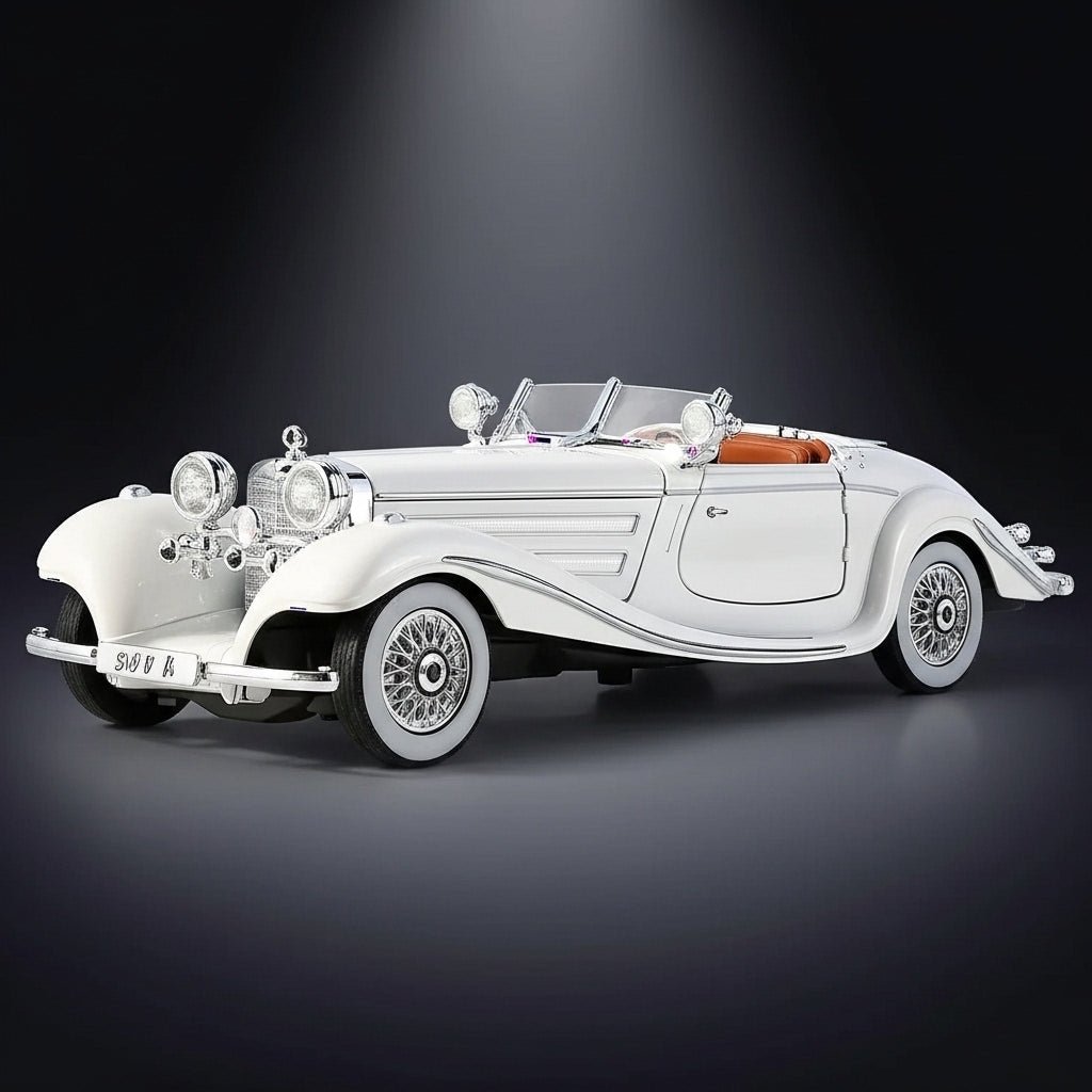 Nerv 1:24 Vintage Die-Cast Model Car – Pull-Back Toy with Lights &amp; Engine Sound