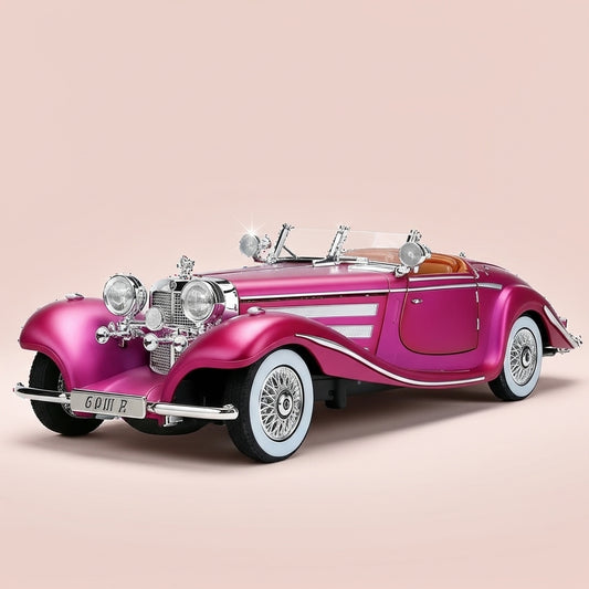 Nerv 1:24 Vintage Die-Cast Model Car – Pull-Back Toy with Lights &amp; Engine Sound