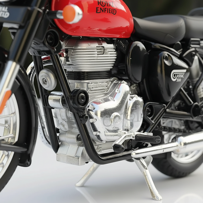 1:15 Classic 350 Bullet Bike Replica – Pull-Back, Custom Tanks, Metal Look