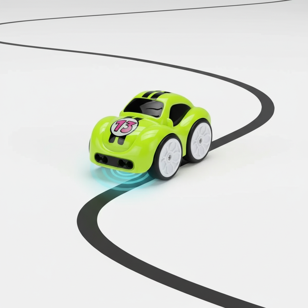 Nerv Mini Smart Gesture Control RC Car – 2.4G Remote, Line Following &amp; Obstacle Avoidance Toy