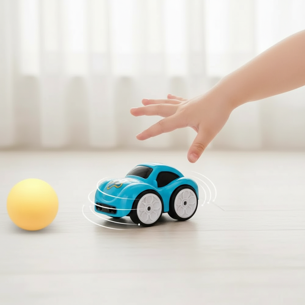 Nerv Mini Smart Gesture Control RC Car – 2.4G Remote, Line Following &amp; Obstacle Avoidance Toy