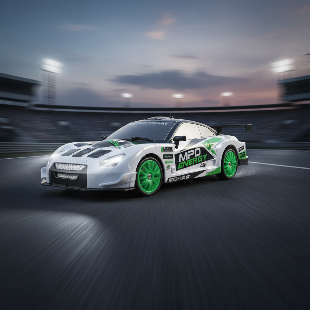 Nerv RC Drift Car – 2.4GHz 4WD High-Speed Racing Car with LED Lights