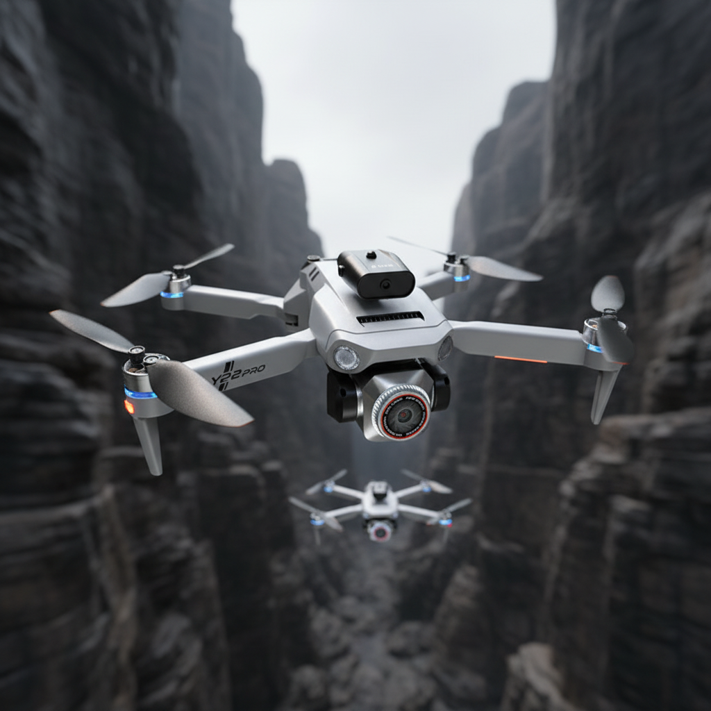 Fly YP2 Pro Drone – Dual 4K Cameras, Screen Remote, Obstacle Avoidance