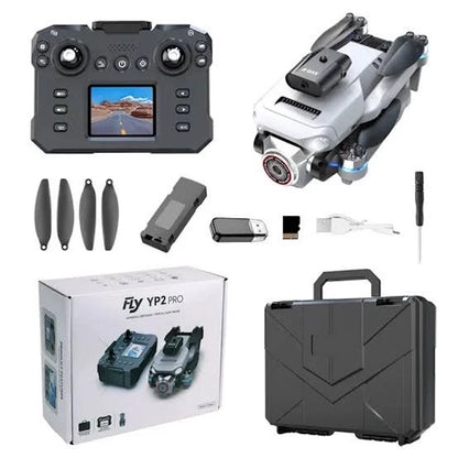 Fly YP2 Pro Drone – Dual 4K Cameras, Screen Remote, Obstacle Avoidance