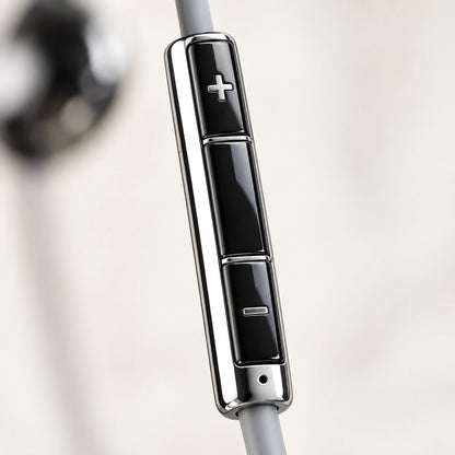 NERV™ Quicksilver — Chrome Wired Earbuds