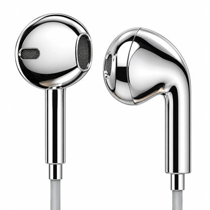 NERV™ Quicksilver — Chrome Wired Earbuds