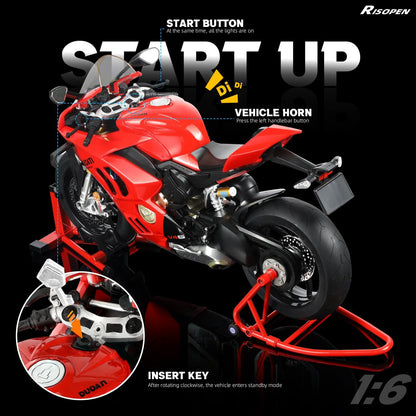 Nerv 1:6 Grand Scale Ducati Panigale V4 SP2 Die-Cast Motorcycle Model