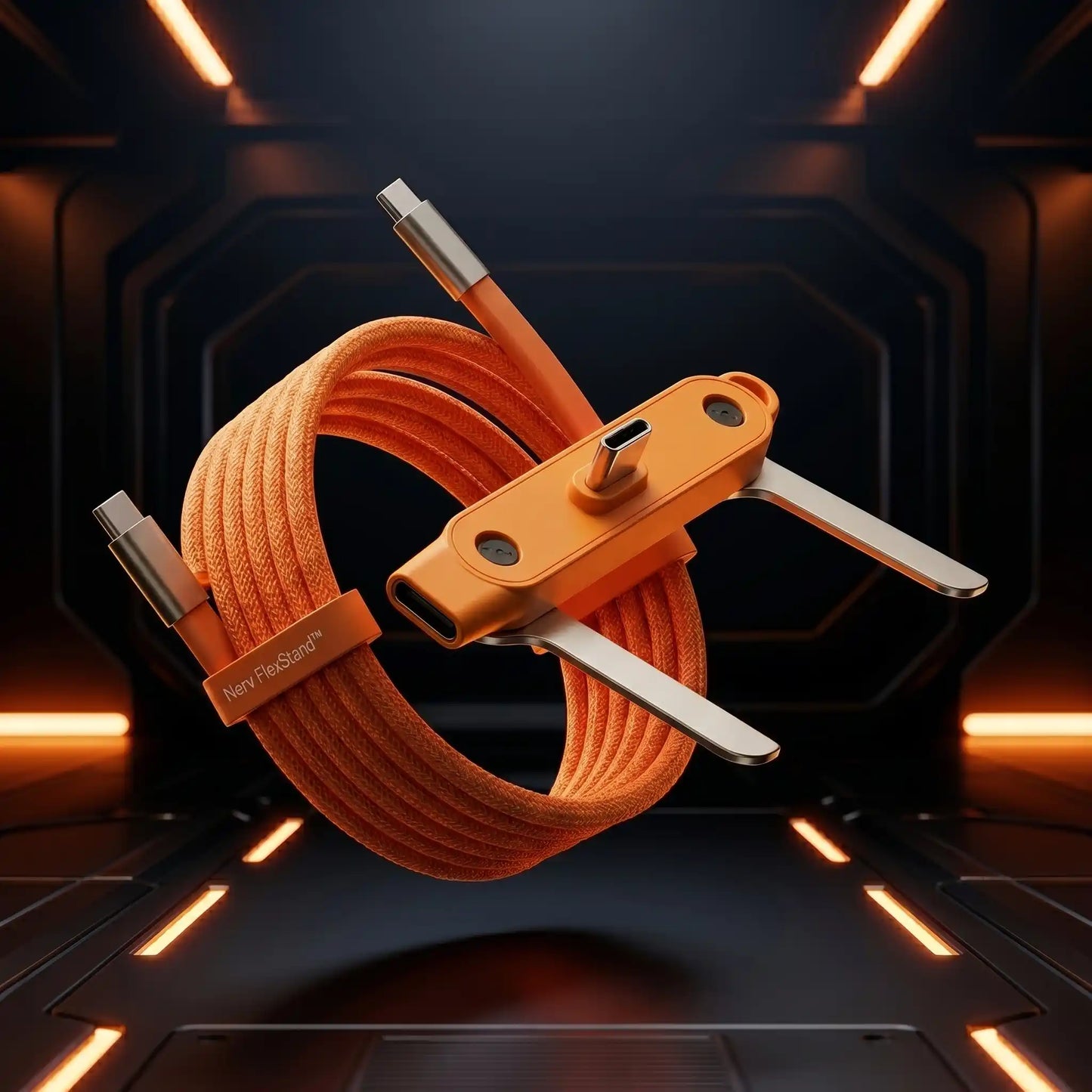 TheNerv™ FlexStand 2-in-1 Detachable Charging Cable Stand