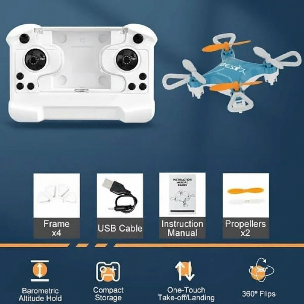 Nerv Mini Drone – Durable Beginner-With Camera